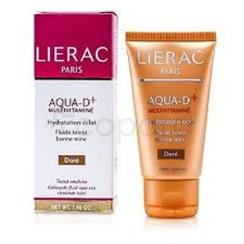 LIERAC AQUA-D+ MULTIVITAMINE FLUIDE TEINTE DORE 40ML