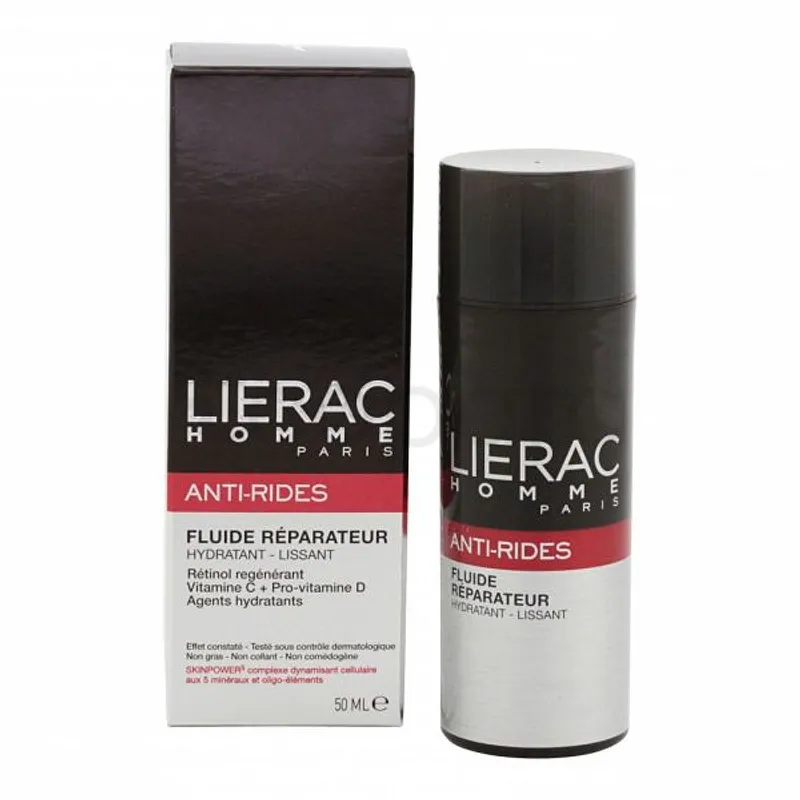 LIERAC HOMME ANTI-RIDES FLUIDE REPARATEUR 50ML