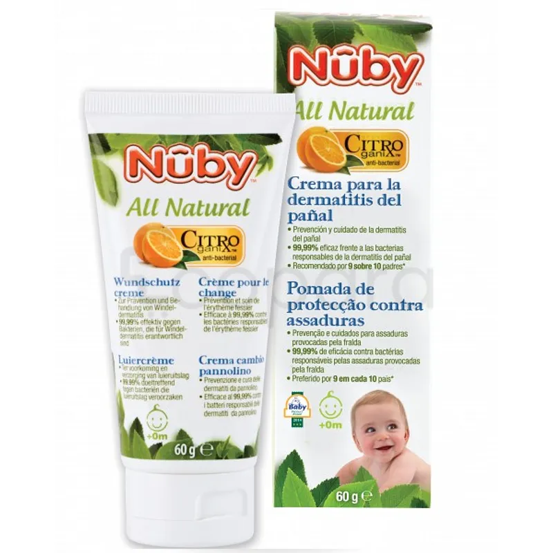 NUBY ALL NATURAL CREME POUR LE CHANGE 60G REFERENCE CG77060
