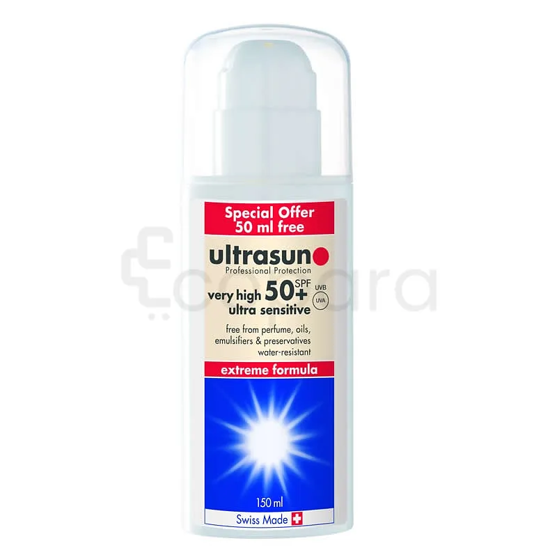 ULTRASUN VERY HIGH SPF50+ ULTRA SENSITIVE 50ML FREE 150ML