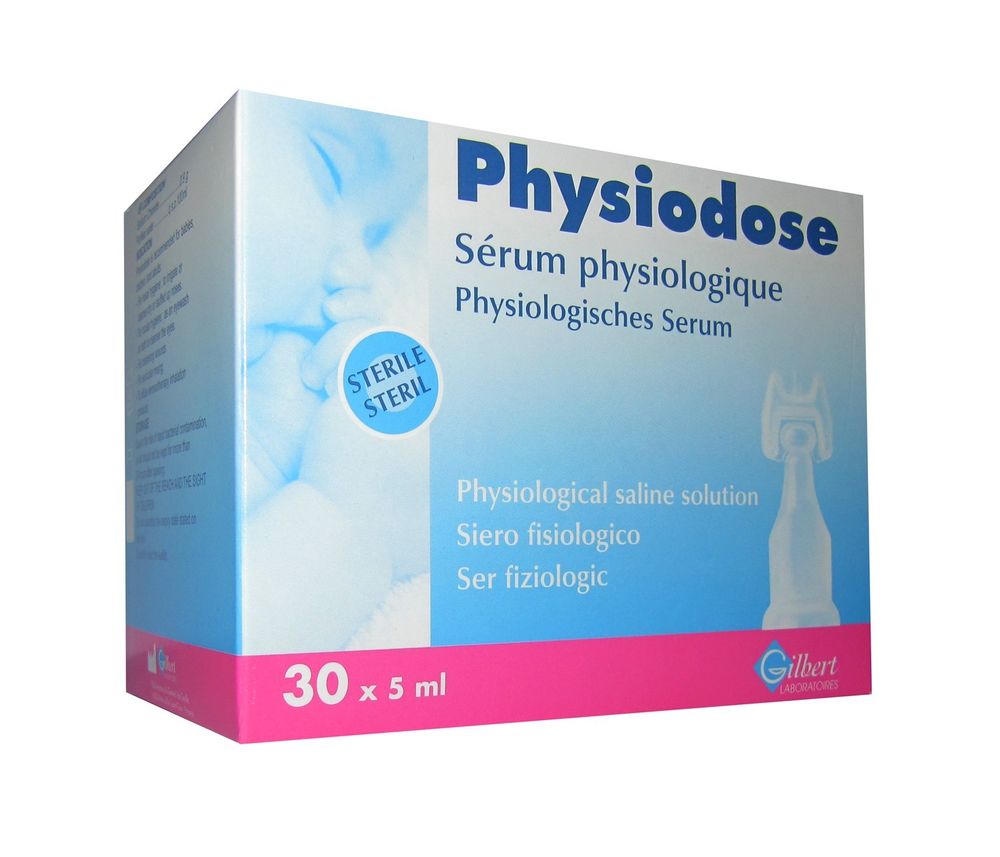PHYSIODOSE SERUM PHYSIOLOGIUE 30*5ML