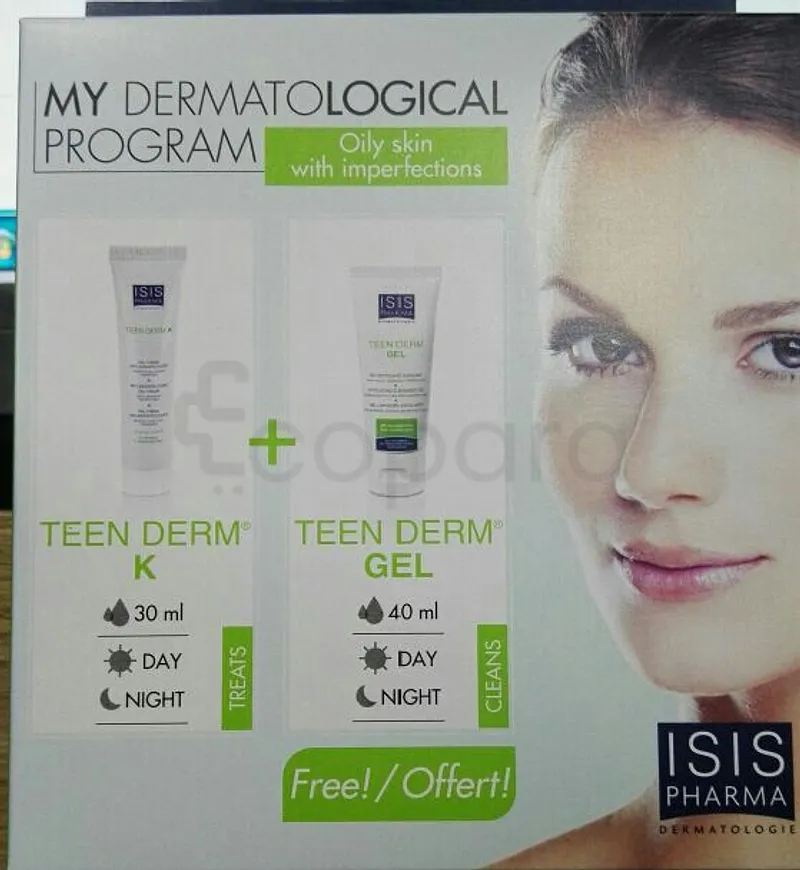 ISISPHARMA PACK MY DERMATOLOGICAL PROGRAM TEEN DERM K 30ML + TEEN DERM GEL 40ML