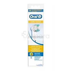 ORAL-B RECHARGE ELECTRIQUE SIMPLY CLEAN BOITE DE 2 REFERENCE EB17B