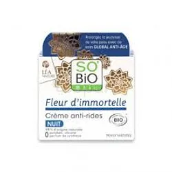 SO'BIO ETIC FLEUR D'IMMORTELLE CREME ANTI-RIDES NUIT 50ML