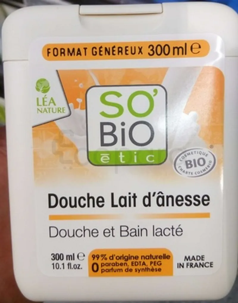 SO'BIO ETIC DOUCHE LAIT D’ANESSE DOUCHE ET BAIN LACTE 300ML