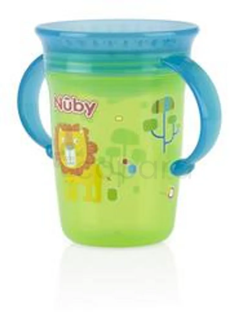 NUBY GOBELET SERIE 360 AVEC ANSES ET COUVERCLE 240ML REFERENCE ID10410