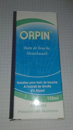 ORPIN BAIN DE BOUCHE ACTION 24H PROTECTION ANTI-BACTERIENNE 125ML