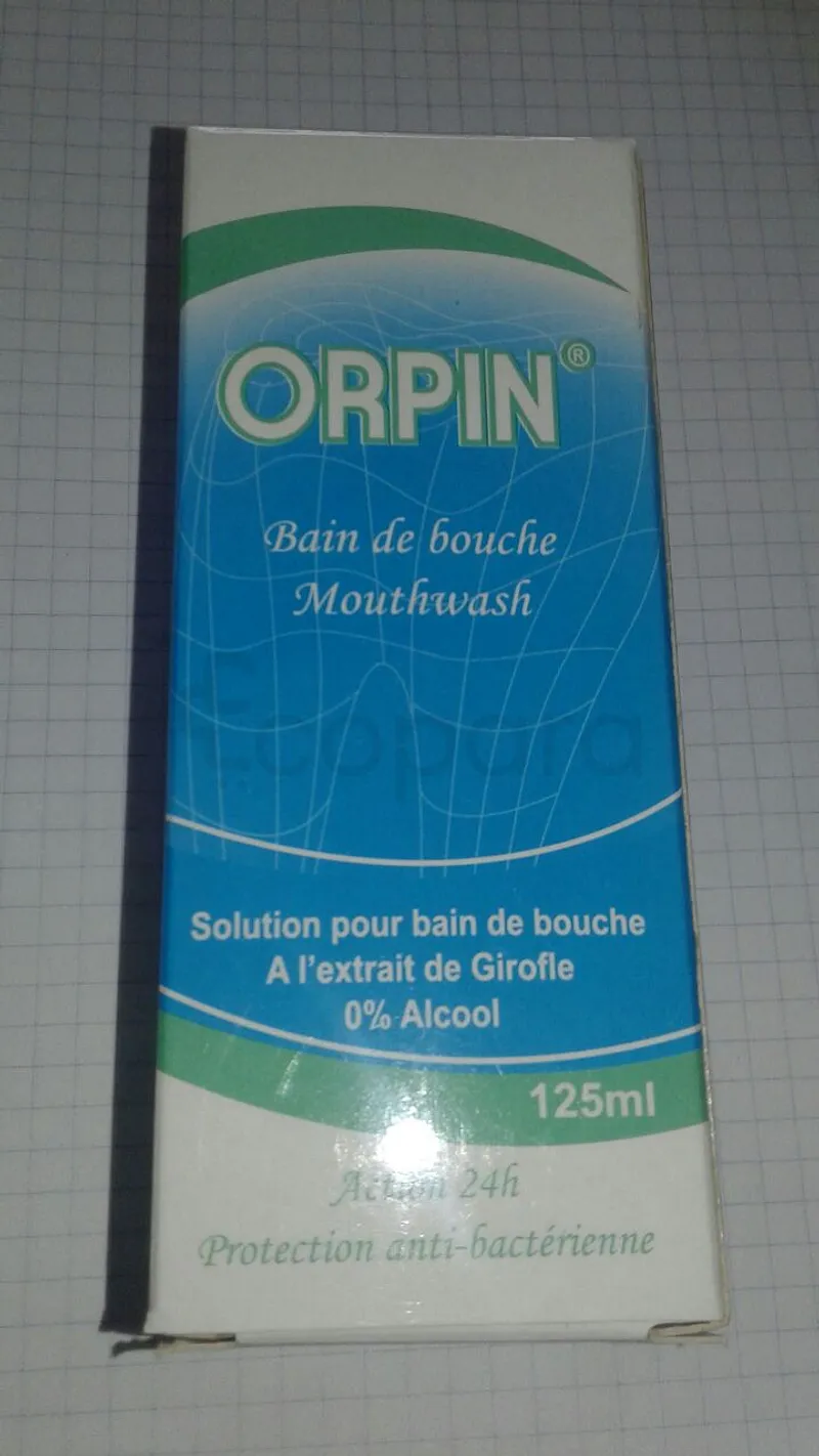 ORPIN BAIN DE BOUCHE ACTION 24H PROTECTION ANTI-BACTERIENNE 125ML