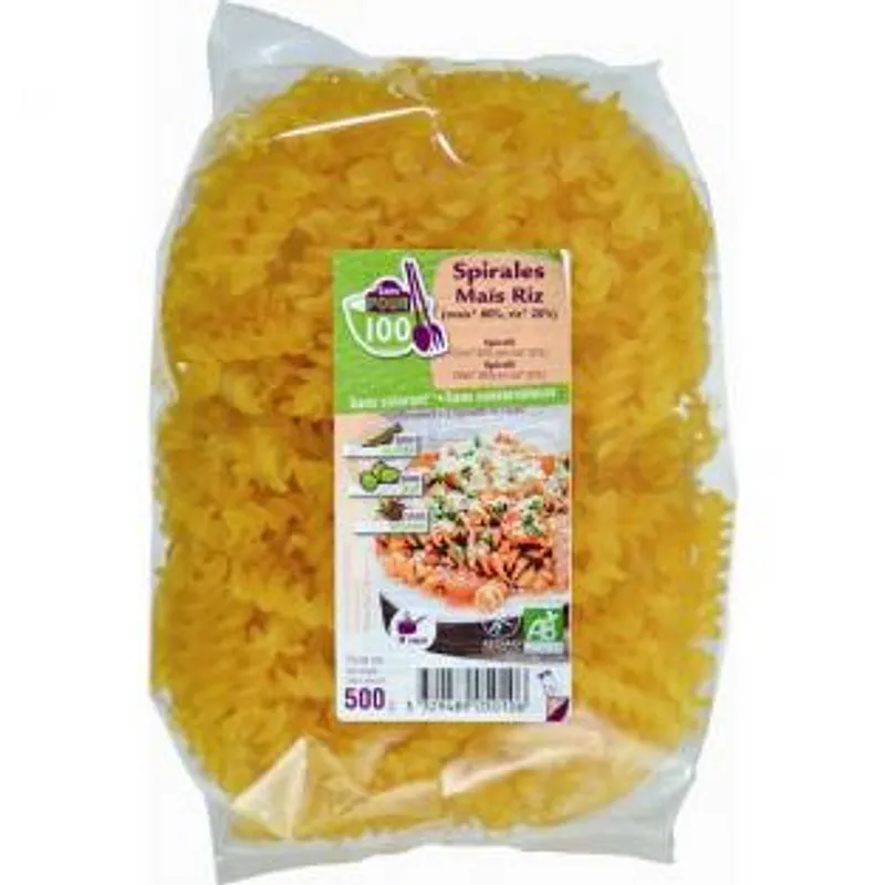 SPIRALES MAIS RIZ 500G