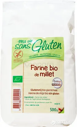 MA VIE SANS GLUTEN FARINE BIO DE MILLET 500G