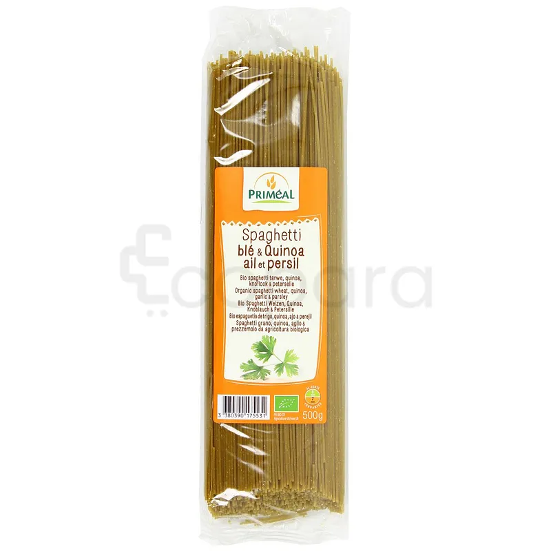 PRIMEAL SPAGHETTI BLE ET QUINOA AIL ET PERSIL 500G