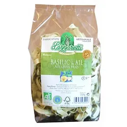 LAZZARETTI BASILIC ET AIL AUX OEUFS FRAIS 250G