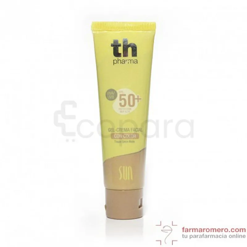 TH PHARMA SUN SPF50+ GEL CREME FACIAL TEINTE SABLE 50ML