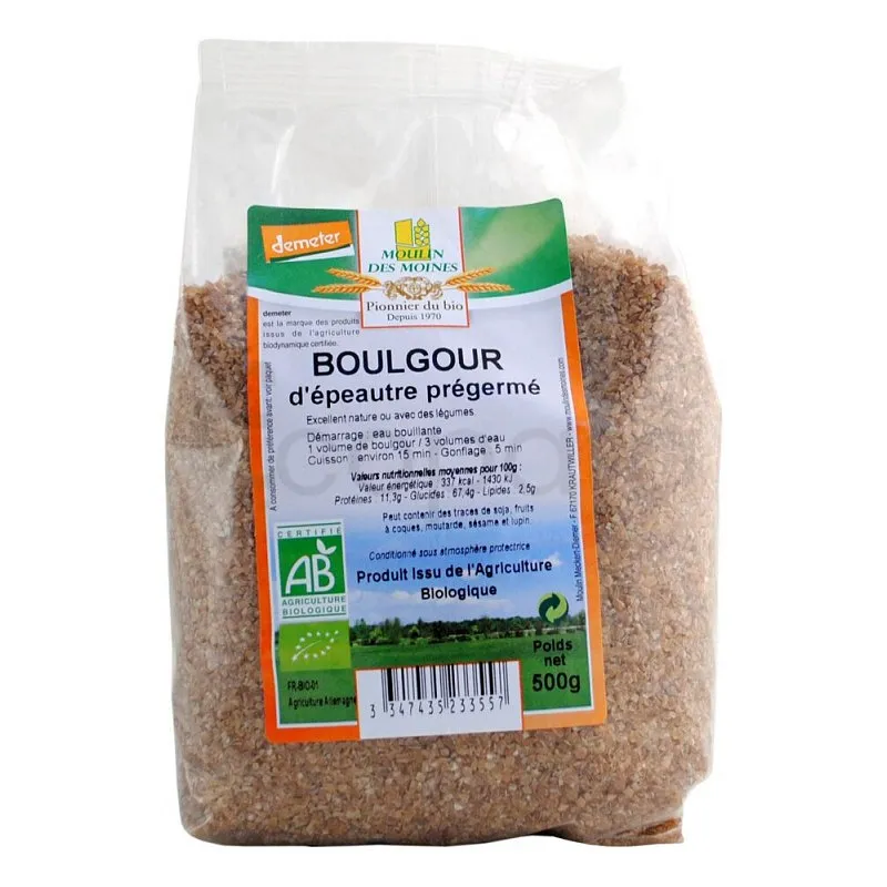MOULIN DES MOINES BOULGOUR D'EPEAUTRE PREGERME 500G