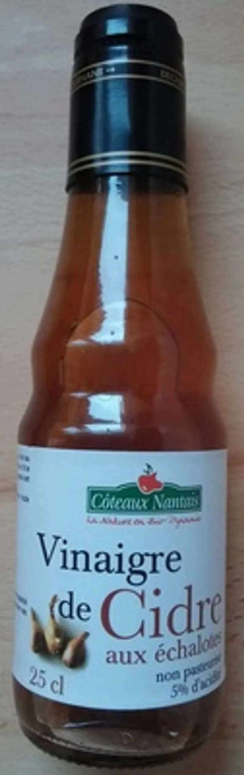 COTEAUX NANTAIS VINAIGRE DE CIDRE AUX ECHALOTES 25CL