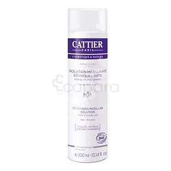 CATTIER PERLE D'EAU SOLUTION MICELLAIRE DEMAQUILLANTE ROSE ALOE-VARA 300ML