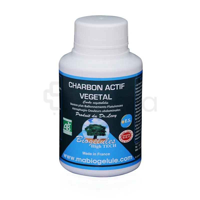BIOGELULES CHARBON ACTIF VEGETAL