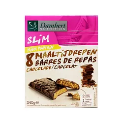 DAMHERT NUTRITION SLIM BARRES DE REPAS CHOCOLAT HIGH PROTEIN 240G BOITE DE 8