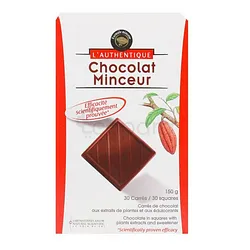 L'AUTHENTIQUE CHOCOLAT MINCEUR BOITE DE 30 CARRES
