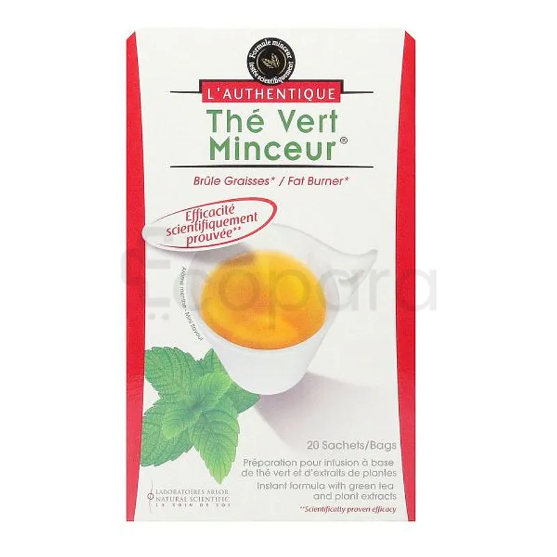 L'AUTHENTIQUE THE VERT MINCEUR BOITE DE 20 SACHETS