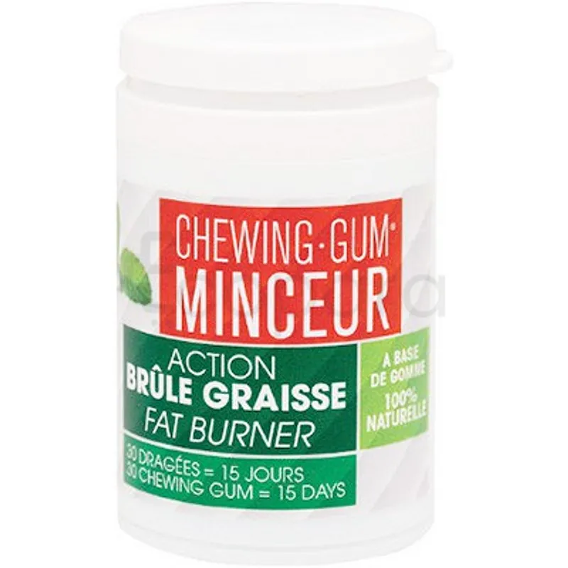 L'AUTHENTIQUE CHEWING GUM MINCEUR BOITE DE 30 DRAGEES