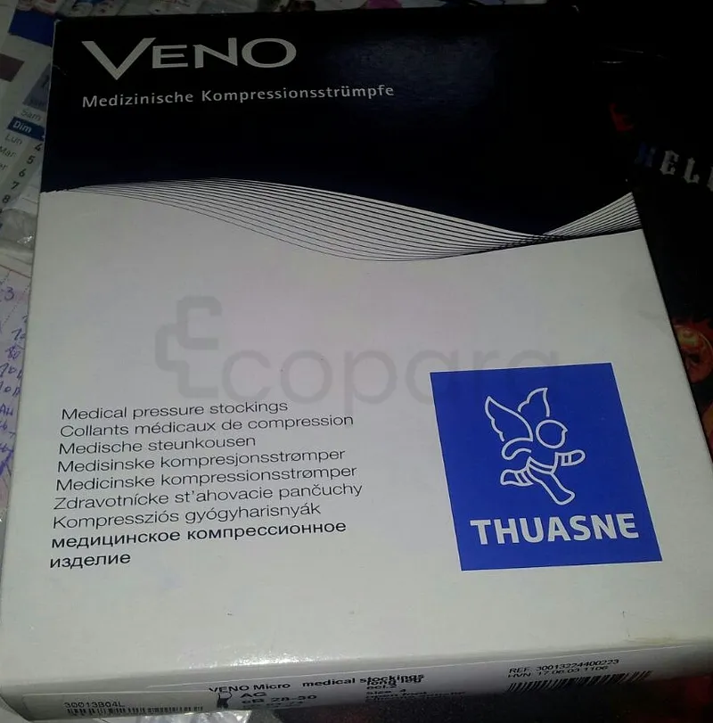 THUASNE BAS CUISSE VENO MICRO CLASSE 2PO BEIGE TAILLE 4L REFERENCE 30013B4L