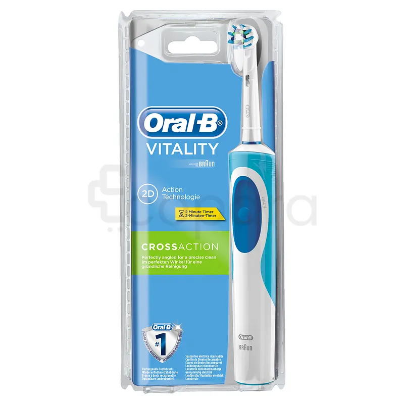 ORAL-B BROSSE A DENTS ELECTRIQUE VITALITY CROSS ACTION 2D BLEU