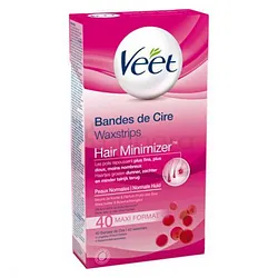 VEET BANDES DE CIRE WAXSTRIPS PEAUX NORMALES BOITE DE 10