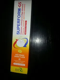 SUPERFORM-GS GOUT ORANGE BOITE DE 20 COMPRIMES EFFERVESCENTS