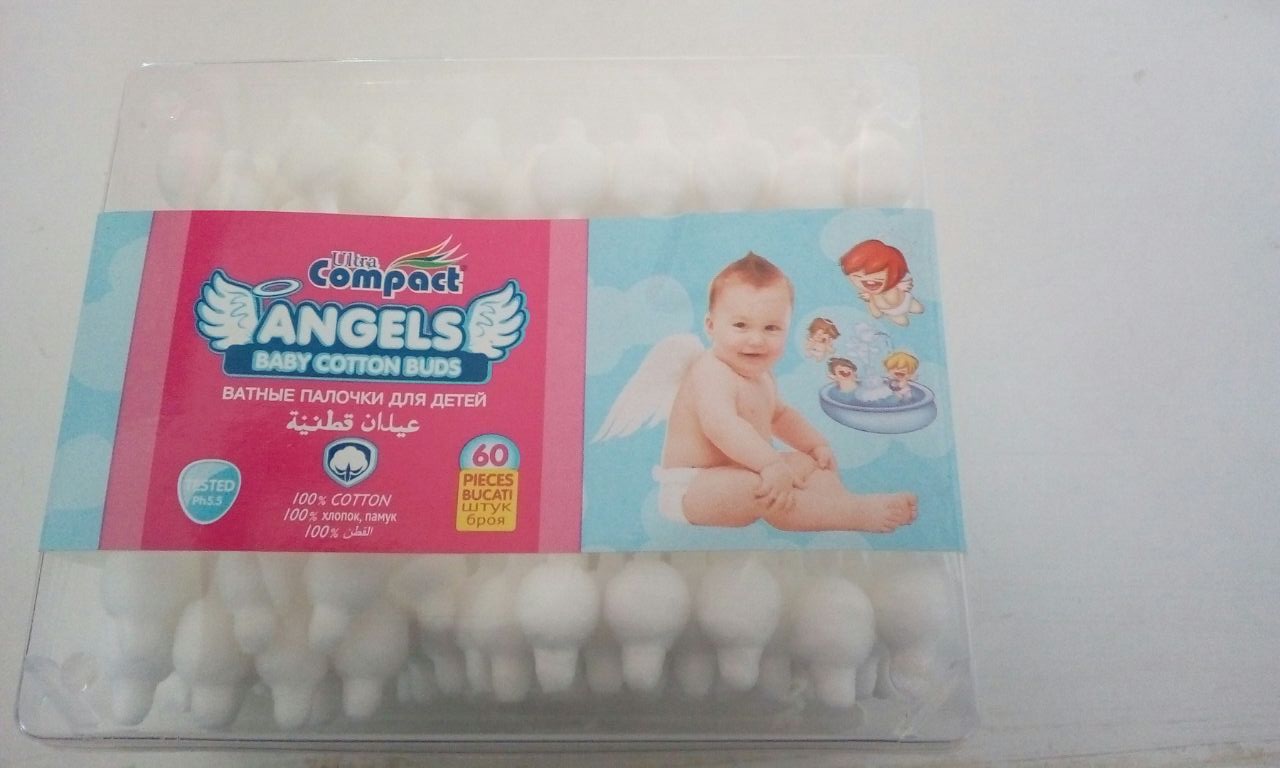 ULTRA COMPACT ANGELES COTON TIGE BEBE BOITE DE 60