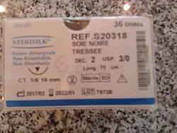 STERISILK 3/0 CT 3/8 18MM REFERENCE S20318