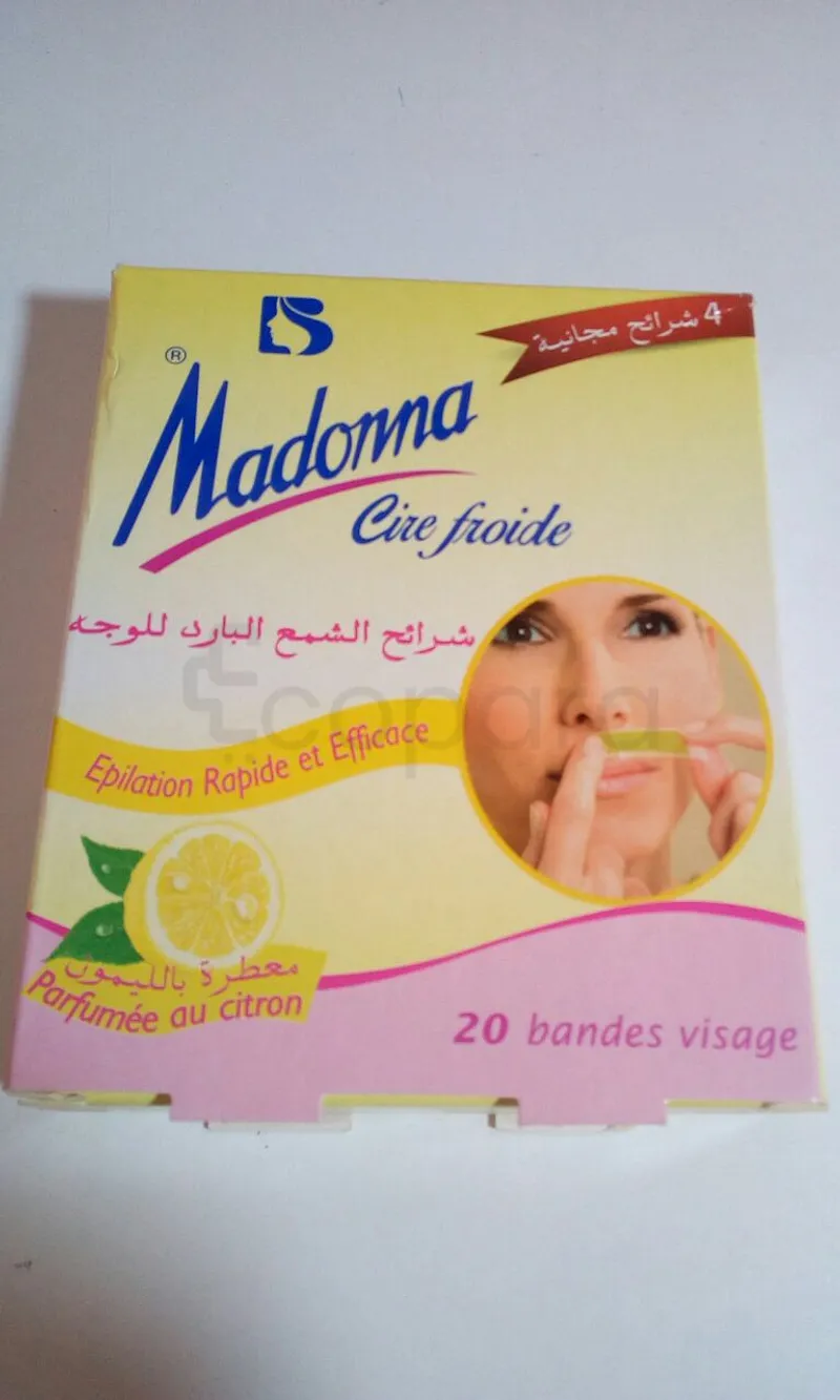 MADONNA CIRE FROIDE VISAGE BOITE DE 20 BANDES