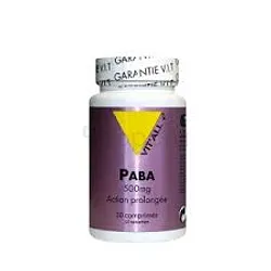 VITALL+ PABA 500MG ACTION PROLONGEE BOITE DE 50 COMPRIMES