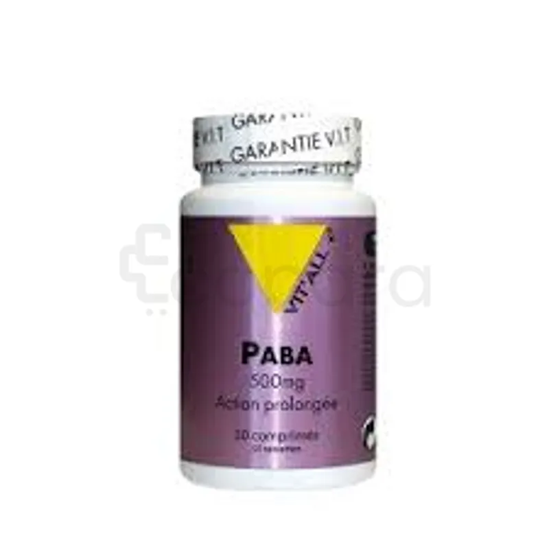 VITALL+ PABA 500MG ACTION PROLONGEE BOITE DE 50 COMPRIMES