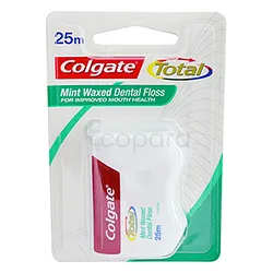 COLGATE TOTAL MINT WAXED DENTAL FLOSS 25M