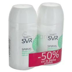 SVR PACK DUO SPIRIAL ROLL-ON DEODORANT ANTI-TRANSPIRANT 48H 50ML*2