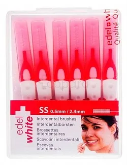 EDEL WHITE BROSSES INTERDENTAIRES SS 2.4MM/0.5MM BOITE DE 6