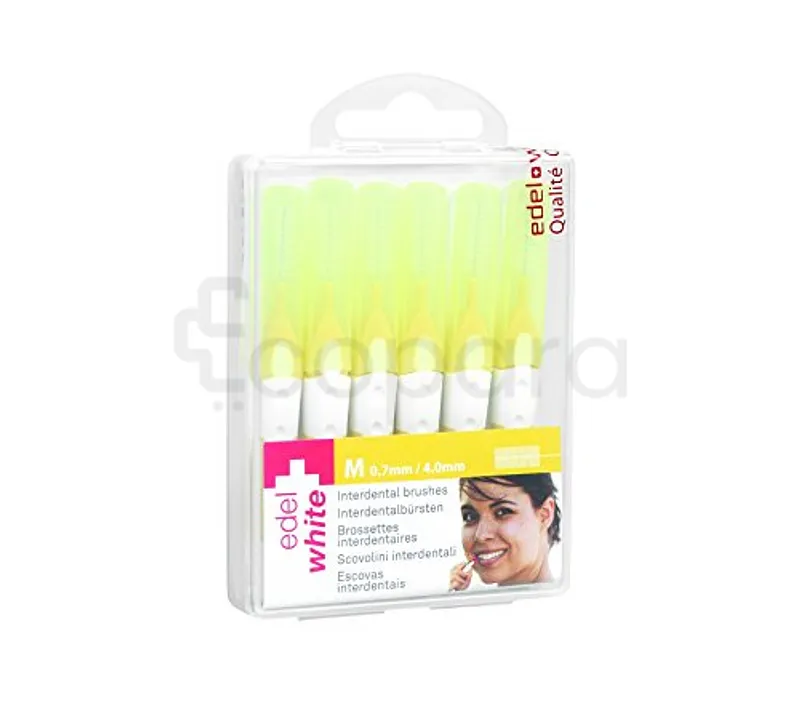EDEL WHITE BROSSES INTERDENTAIRES M 4.0MM/0.7MM BOITE DE 6