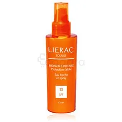 LIERAC SOLAIRE BRONZAGE INTENSE PROTECTION FAIBLE EAU FRAICHE EN SPRAY SPF10 150ML