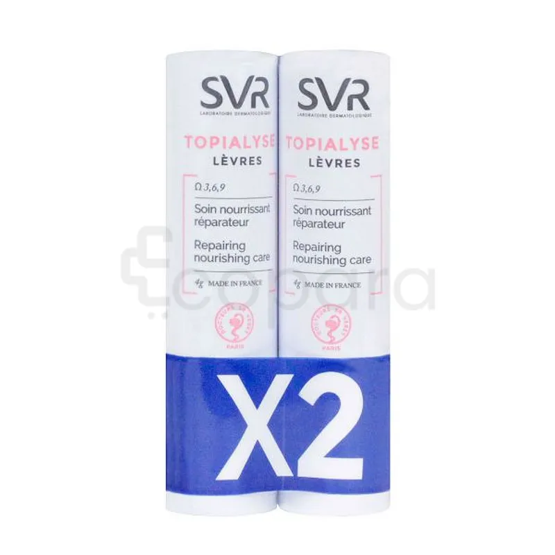 SVR TOPIALYSE LEVRES SOIN NOURRISSANT REPARATEUR STICK 4G*2