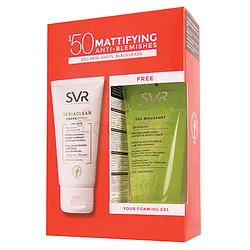 SVR SEBIACLEAR CREME SPF50 50ML + SEBIACLEAR GEL MOUSSANT 50ML OFFERT