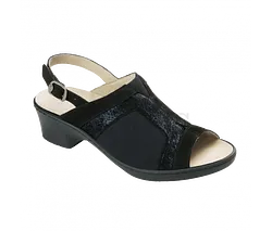 SCHOLL SANDALE MANIOLA STRETCH NOIR TAILLE 38