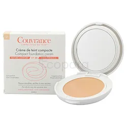 AVENE COUVRANCE CREME DE TEINT COMPACTE NUMERO 01 PORCELAINE SPF30 PEAUX SECHES A TRES SECHES 10G