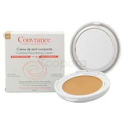 AVENE COUVRANCE CREME DE TEINT COMPACTE NUMERO 02 NATUREL SPF30 PEAUX SECHES A TRES SECHES 10G
