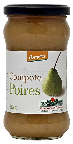 COTEAUX NANTAIS COMPOTE POIRES 315G