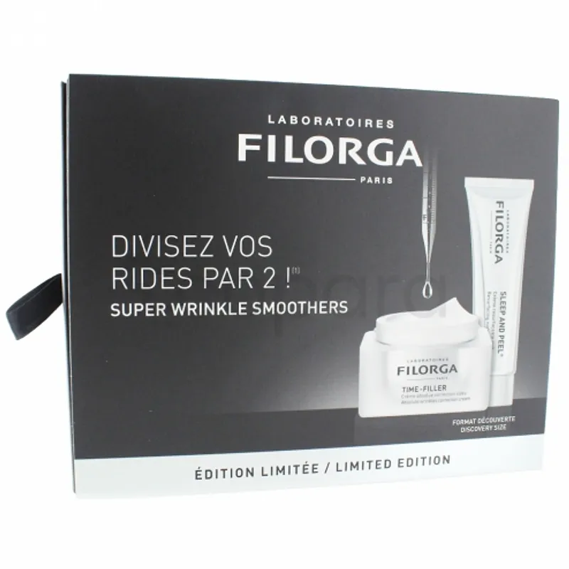 FILORGA COFFRET NIGHT AND DAY TIME-FILLER 50ML + SLEEP AND PEEL 30ML OFFERT