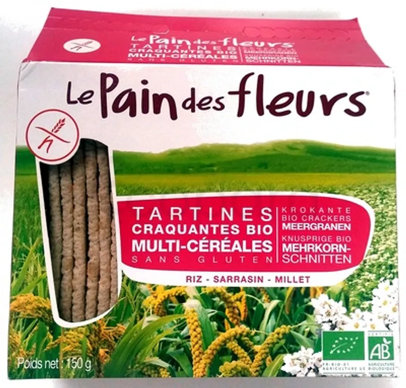 LE PAIN DES FLEURS TARTINES CRAQUANTES MULTI-CEREALES 150G