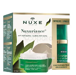NUXE COFFRET NUXURIANCE CREME REDENSIFIANTE ANTI-AGE 50ML + NUXURIANCE CONTOUR YEUX ET LEVRES 15ML OFFERT