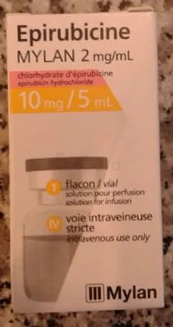 EPIRUBICINE MYLAN 2MG/2ML 10MG/5ML BOITE DE 1 INJECTABLE