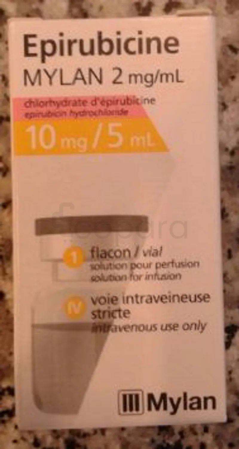EPIRUBICINE MYLAN 2MG/2ML 10MG/5ML BOITE DE 1 INJECTABLE